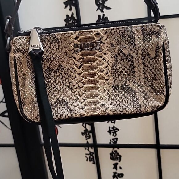 Aimee Kestenberg Glove Tanned Leather Pouchette-Fiery snake bag small - Picture 3 of 9